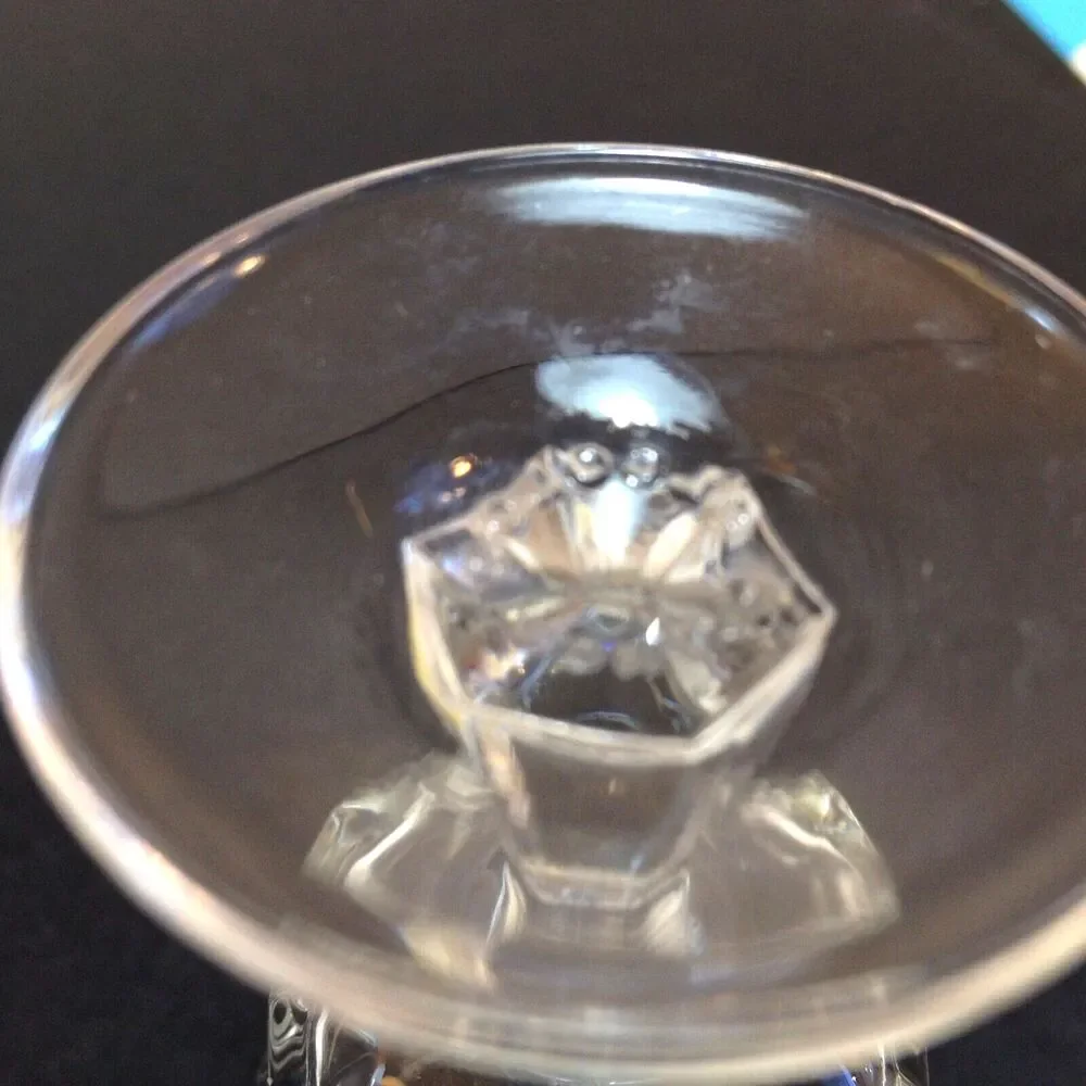 ARCOROC France Clear Glass Artic Pattern Crystal Stemware 3